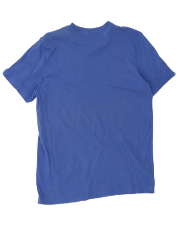Adidas Hombre Camiseta Gráfica Top Azul Medio