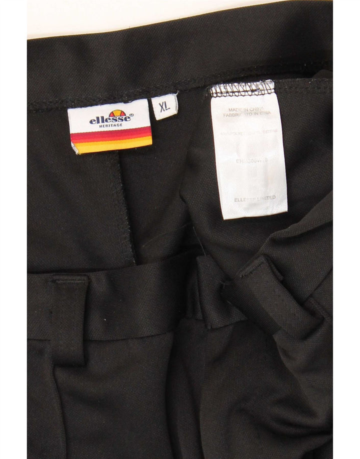 Ellesse Pantalón Chino Slim para Hombre XL W38 L28 Poliéster Negro