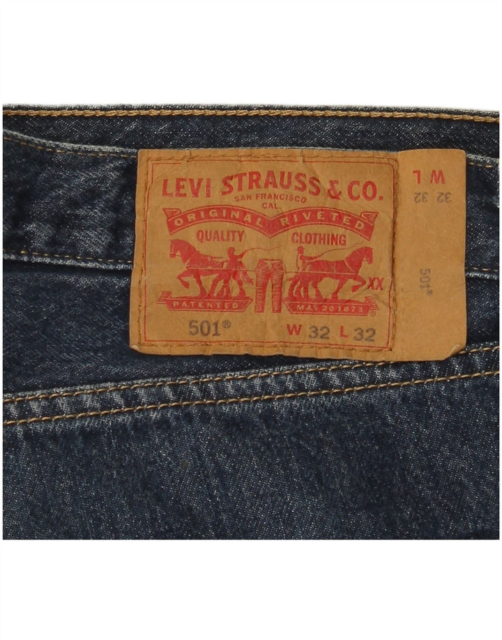 LEVI'S Jeans rectos 501 para hombre W32 L29 Algodón azul