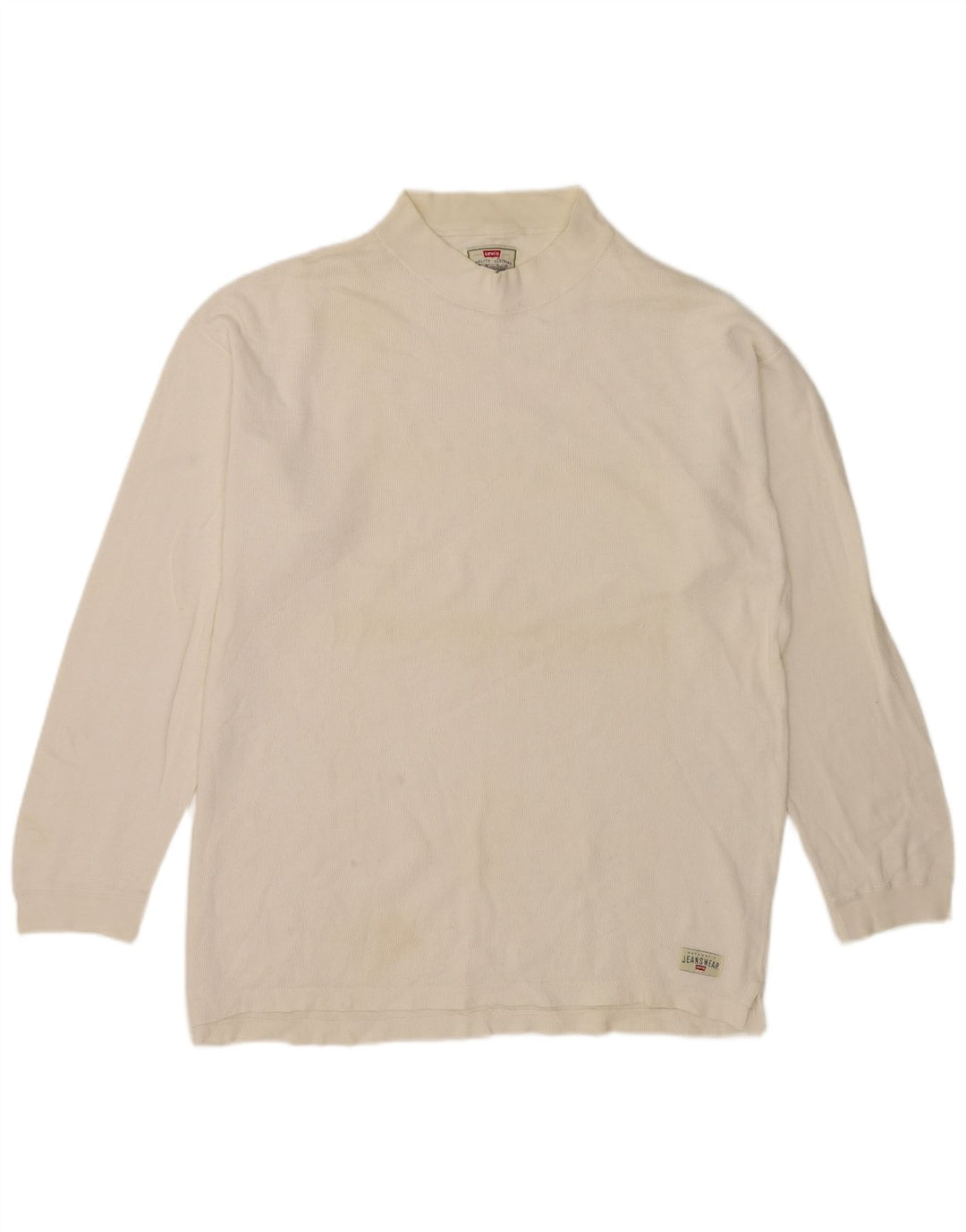Levi's Mens Top Manga Larga Grande Blanco