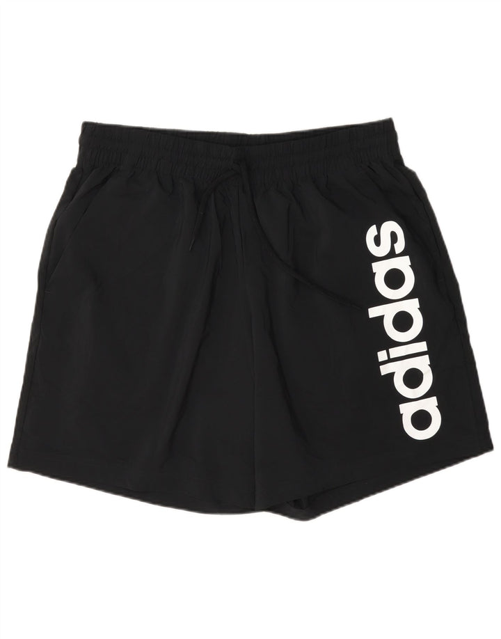 Adidas Mens Graphic Sport Shorts Grande Poliéster Negro