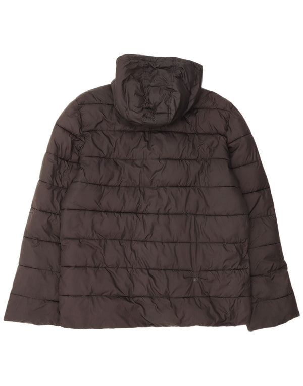 Lotto Chaqueta acolchada con capucha para hombre UK 44 2XL Poliéster negro