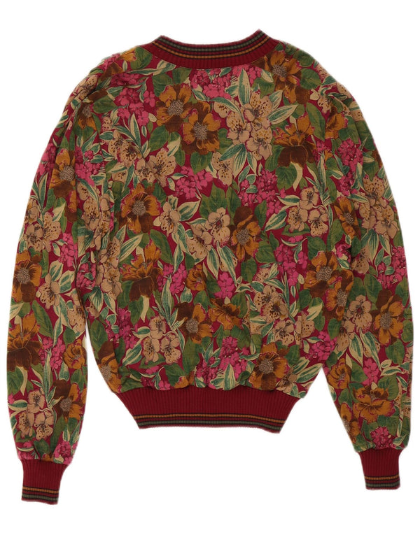 Domina Jersey Mujer con Cuello en V IT 48 XL Lana Floral Multicolor