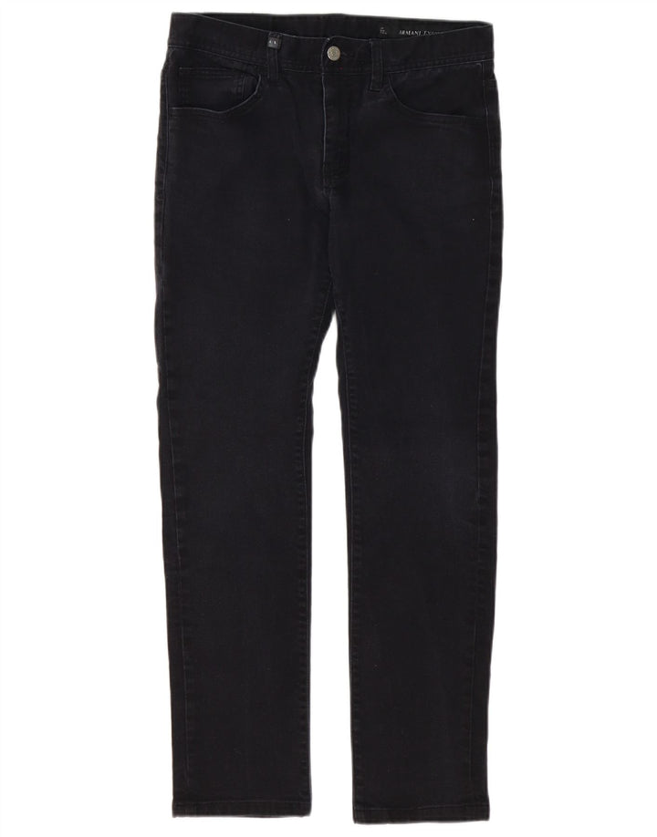 Armani Exchange Vaqueros Slim Mujer W31 L29 Algodón Negro