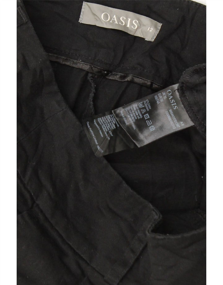 Pantalones cortos chinos Oasis para mujer UK 12 Medium W32 Algodón negro