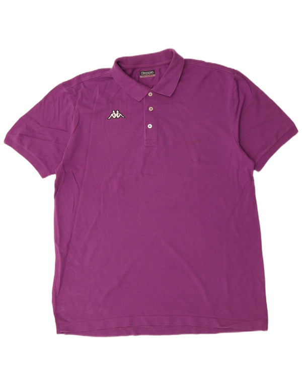 Kappa Polo Hombre 2XL Algodón Morado