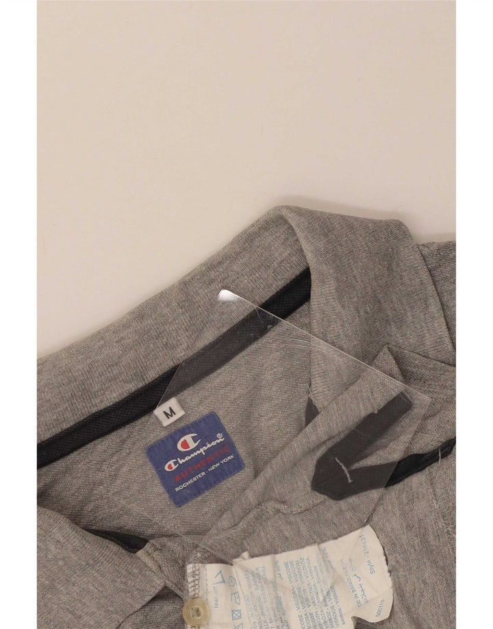 Champion Polo Hombre Algodón Gris Medio