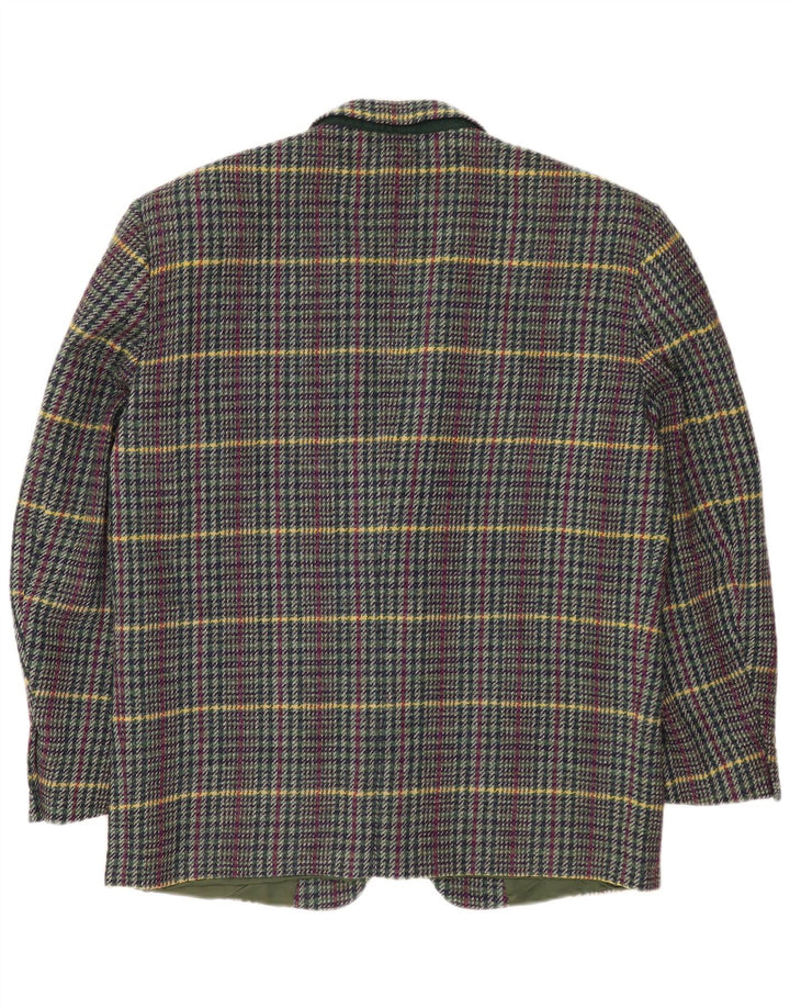 Cerruti 1881 Chaqueta tipo blazer de 2 botones para hombre UK 42 XL Lana a cuadros multicolor