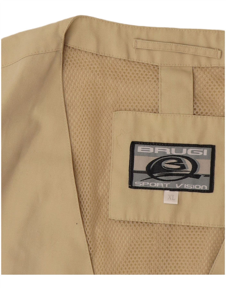 Brugi Chaleco utilitario para hombre UK 42 XL Beige