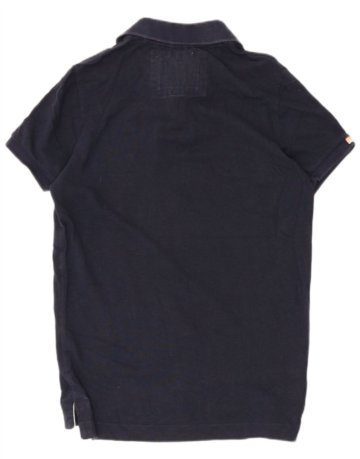 Polo Superdry para hombre de algodón azul marino medio