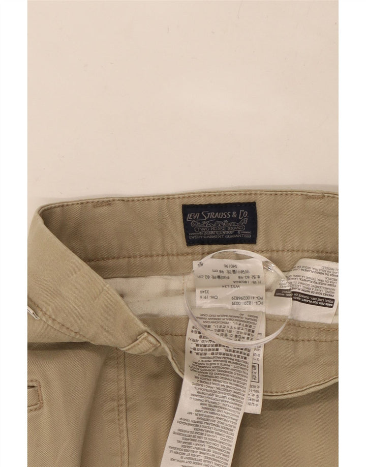 LEVI'S Pantalón chino ajustado para hombre W32 L31 Algodón beige