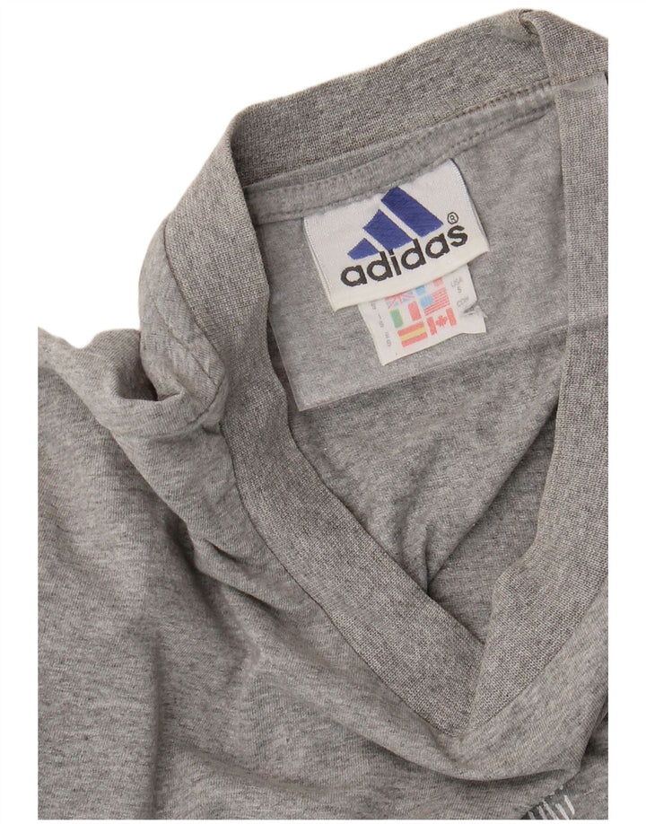ADIDAS Camiseta gráfica para hombre Top Small Grey Cotton