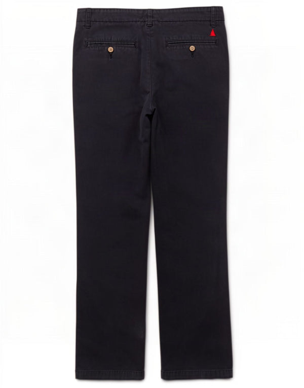 Musto Pantalón chino recto para hombre W34 L31 Algodón azul marino