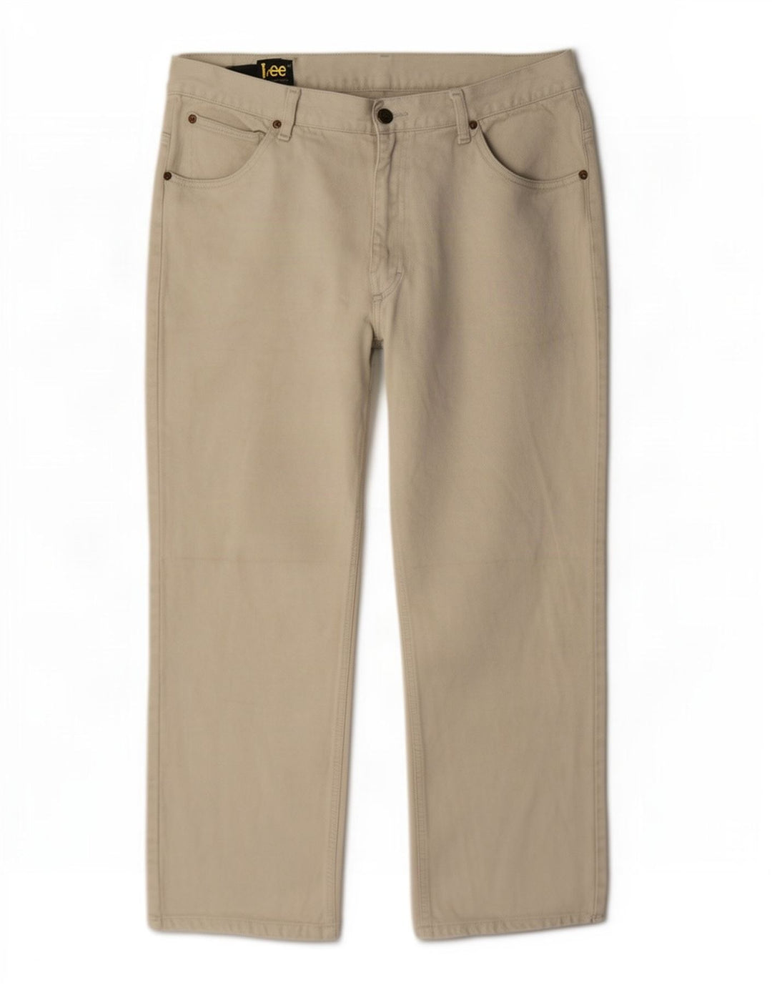 Vaqueros rectos Lee para hombre W36 L27 Beige