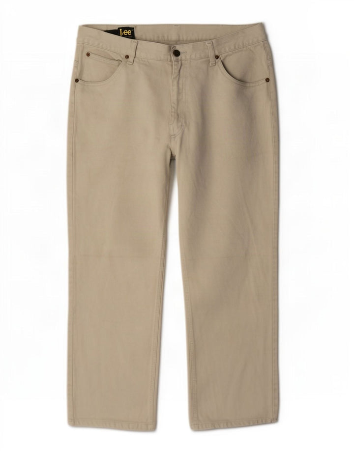 Vaqueros rectos Lee para hombre W36 L27 Beige