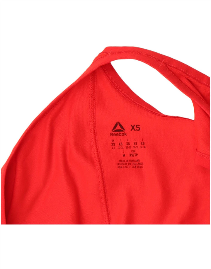 REEBOK Camiseta sin mangas con gráfico Bodypump para mujer UK 4/6 XS Rojo