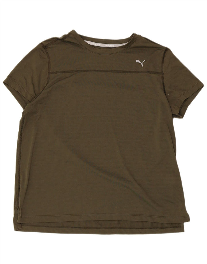 PUMA Camiseta para mujer Top UK 16 Large Caqui Poliéster