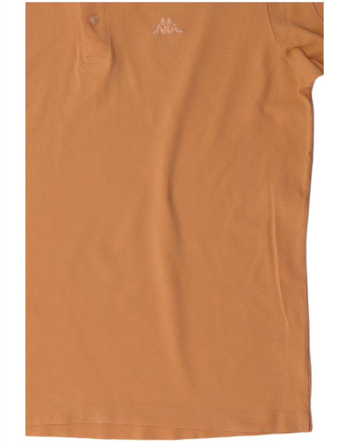 KAPPA Polo Hombre Grande Algodón Amarillo