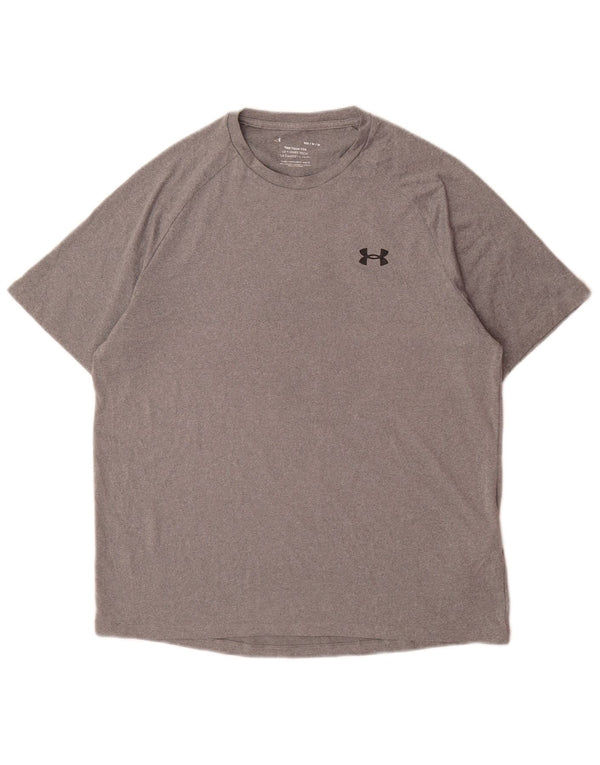 Camiseta Under Armour Hombre Top Gris Medio Poliéster
