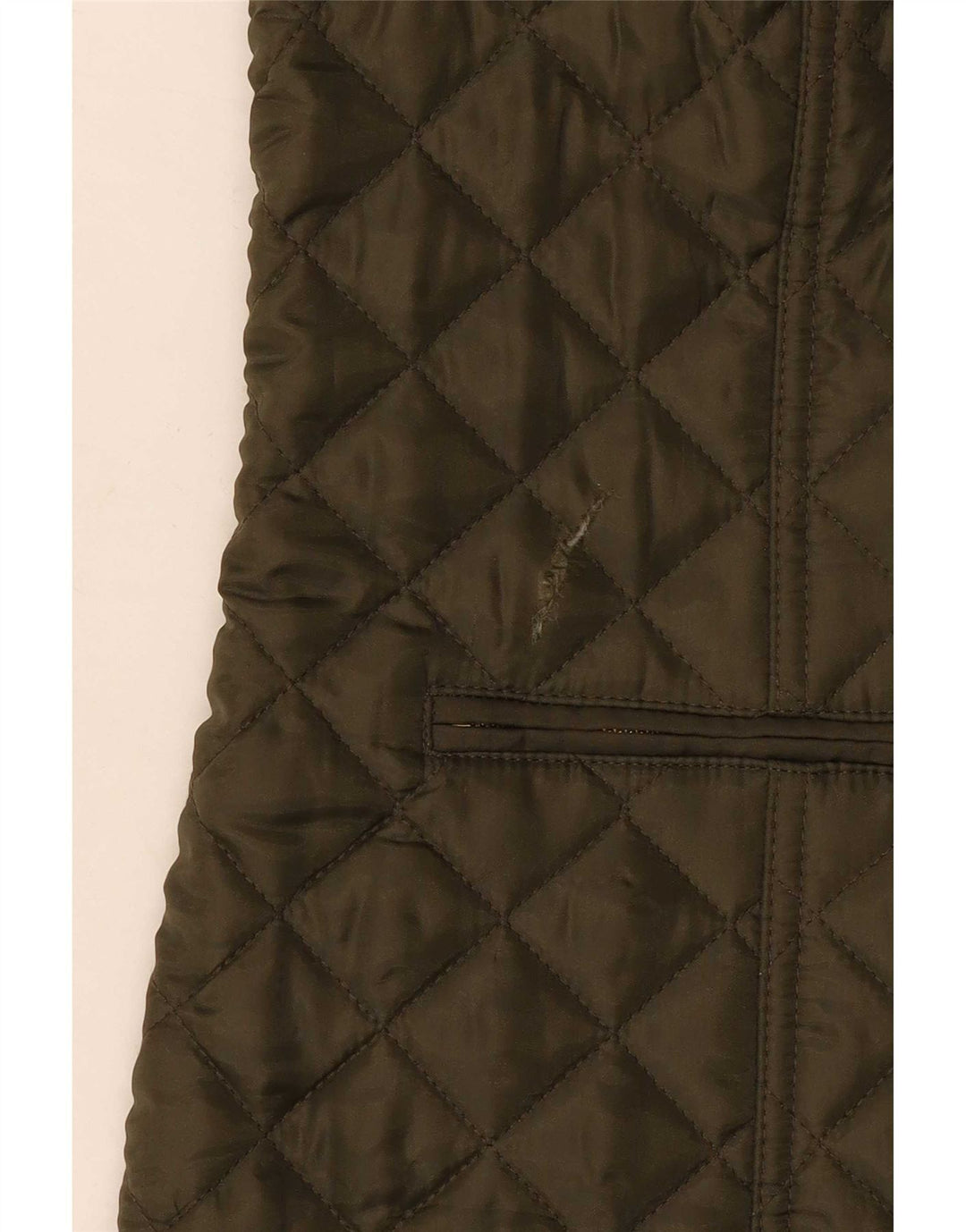 Tommy Hilfiger Chaleco acolchado para mujer UK 12 Poliéster caqui mediano