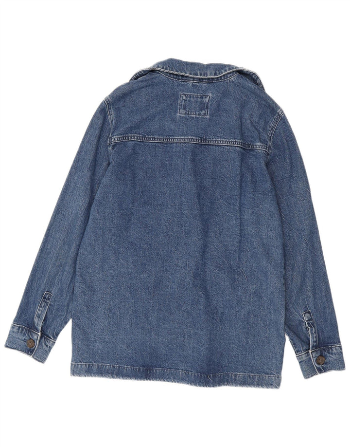 Marks & Spencer Chaqueta Vaquera Extragrande para Mujer UK 10 Small Blue Cotton