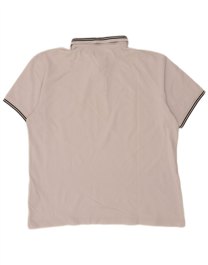 BARBOUR Polo para hombre 2XL Algodón a rayas blancas