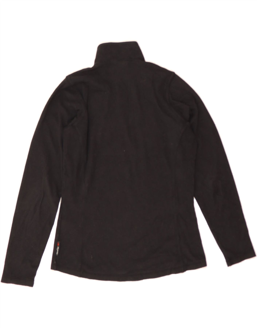 HELLY HANSEN Womens Zip Neck Fleece Jumper UK 12 Medium Black Polyester Vintage Helly Hansen and Second-Hand Helly Hansen from Messina Hembry 