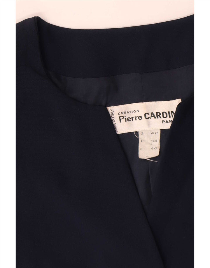 Pierre Cardin Chaqueta Blazer de 3 Botones para Mujer IT 42 Azul Marino Medio