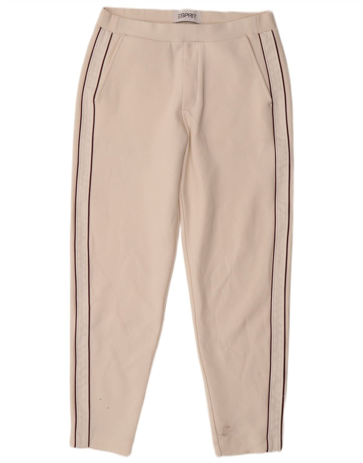 Esprit Pantalones chinos ajustados para mujer, talla grande, W32 L29, algodón blanco