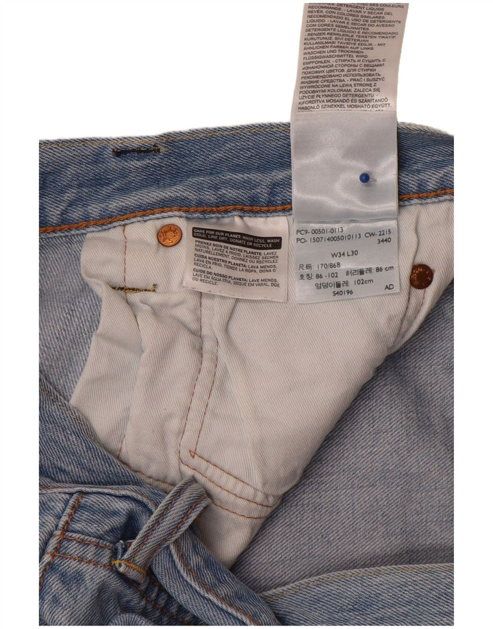 Vaqueros Levi's Hombre Rectos W34 L30 Algodón Azul