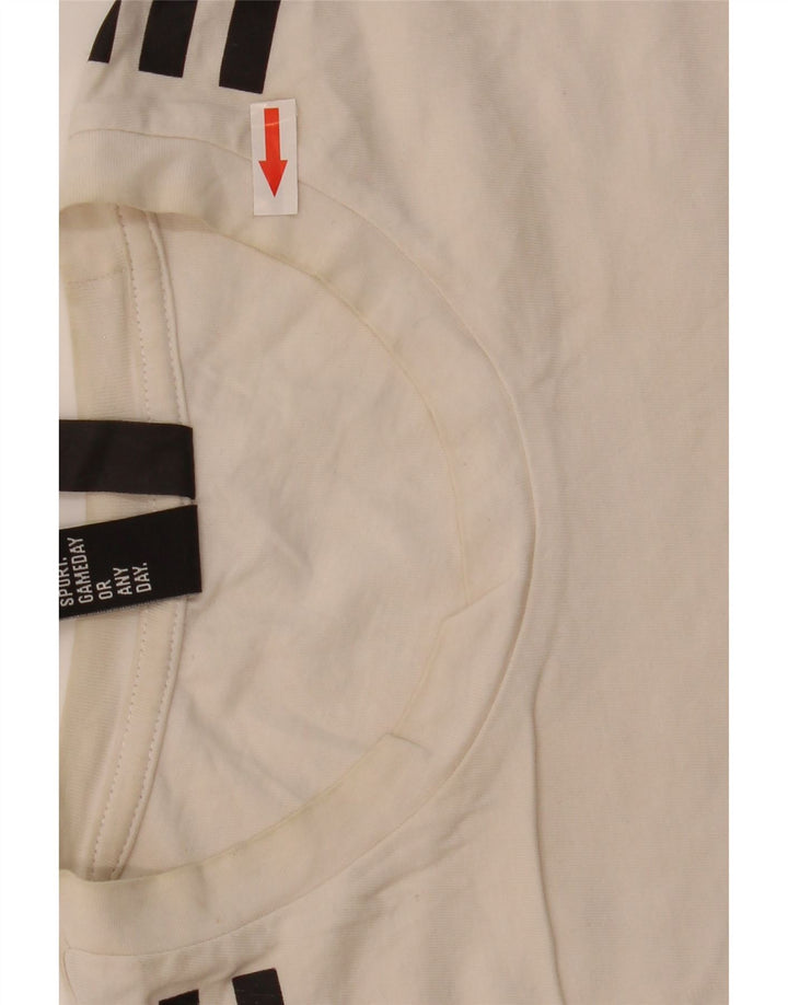 Camiseta Adidas Hombre Top Medium Blanco Algodón