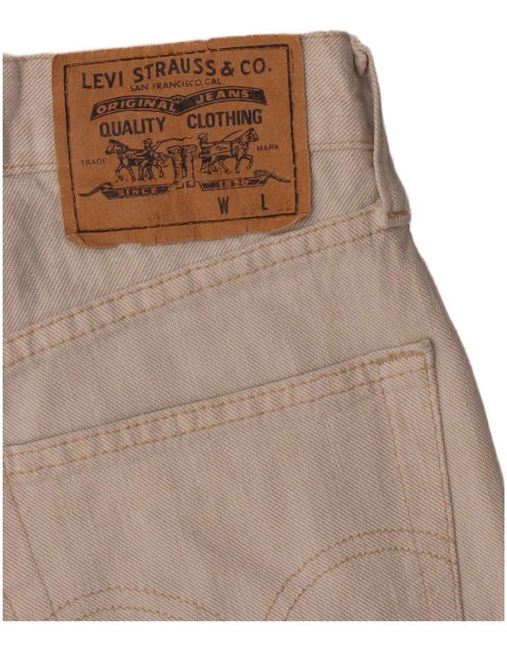 Shorts Vaqueros Levi's Mujer W29 Medium Off White