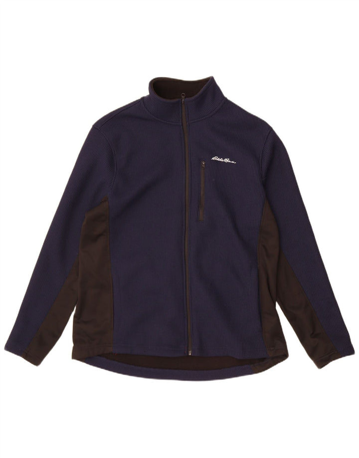 Eddie Bauer - Chaqueta de chándal para hombre (talla grande), color azul marino, poliéster