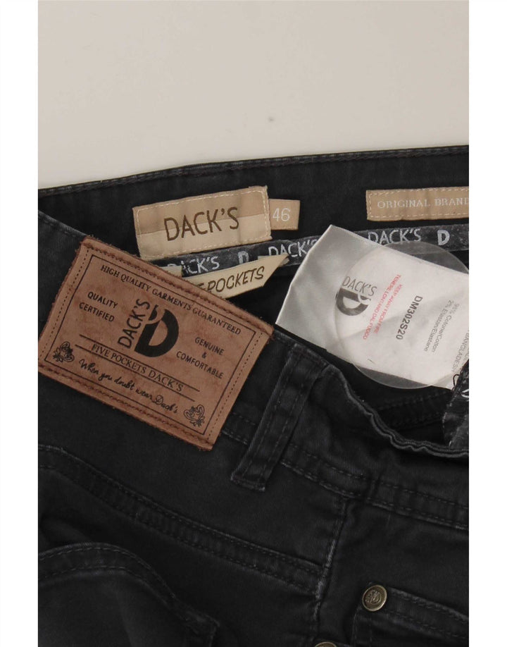 Dack's Jeans delgados para hombre IT 46 Small W30 L31 Algodón azul marino