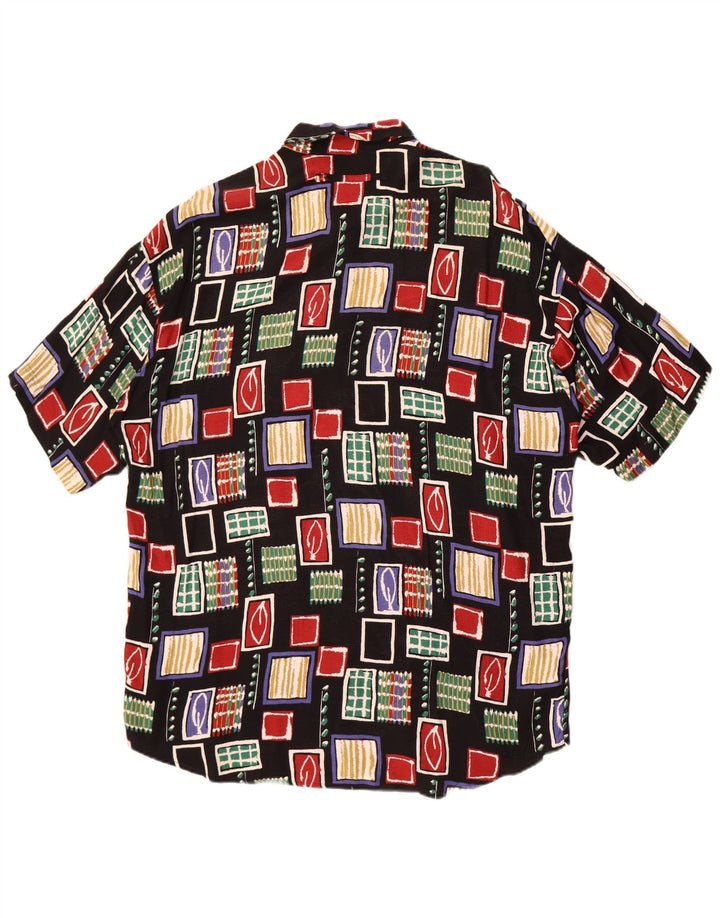 Camisa Haupt Hombre Manga Corta XL Negro Geométrico