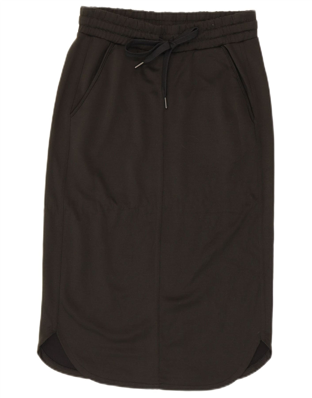 BENETTON Falda midi para mujer pequeña W27 Poliéster caqui