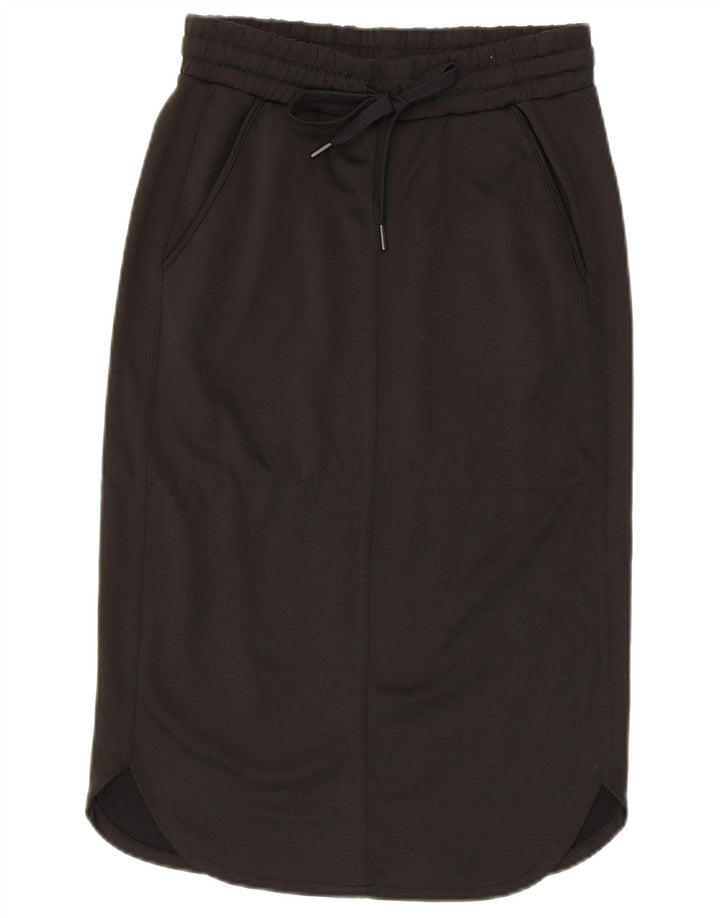 BENETTON Falda midi para mujer pequeña W27 Poliéster caqui