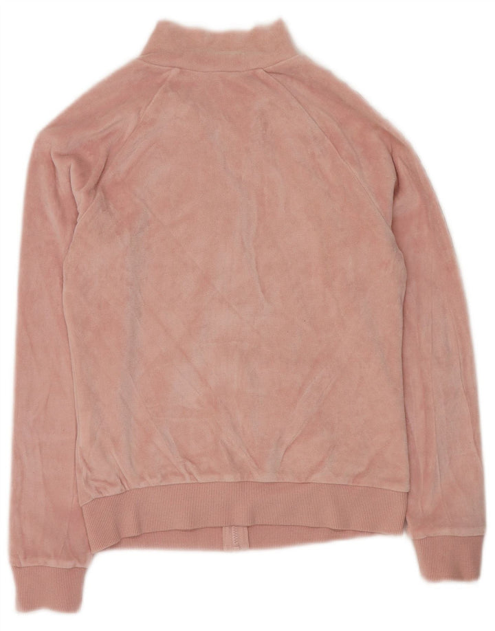 BENETTON Chaqueta de chándal para niña 10-11 años XL Rosa Colorblock
