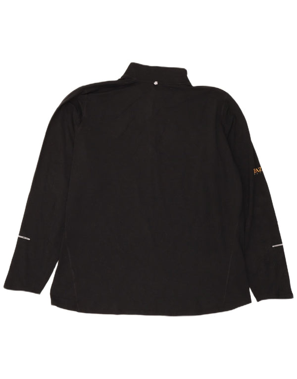 Nike Dri Fit - Chándal con cremallera y cuello para hombre, talla 2XL, poliéster negro