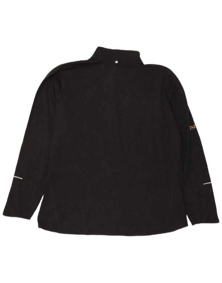 Nike Dri Fit - Chándal con cremallera y cuello para hombre, talla 2XL, poliéster negro