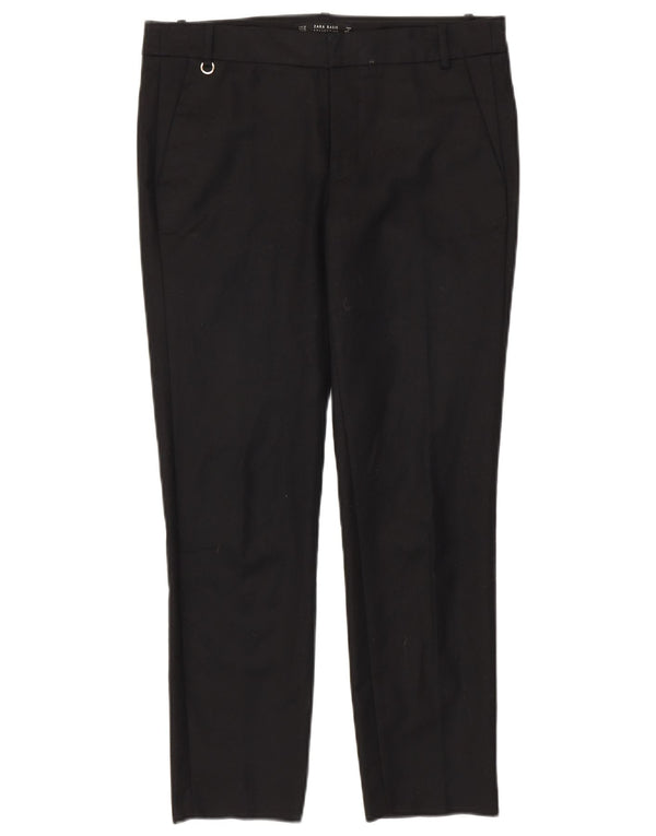 Zara Pantalón chino ajustado para mujer EU 38 Small W28 L27 Negro