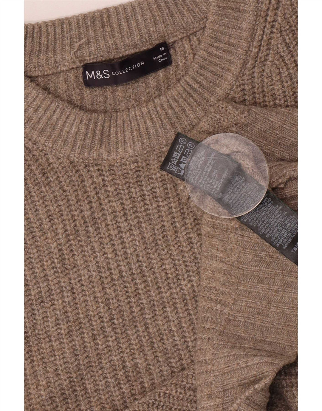 Marks & Spencer Camiseta sin mangas para mujer UK 44 Poliéster beige medio