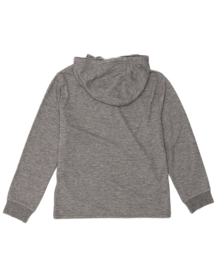 Burton Top con capucha para mujer, manga larga, poliéster moteado gris pequeño, Reino Unido 40