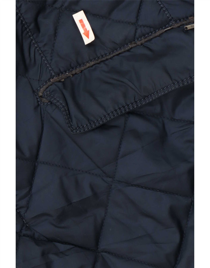 Zara Chaqueta acolchada para hombre UK 44 2XL Azul marino Poliéster