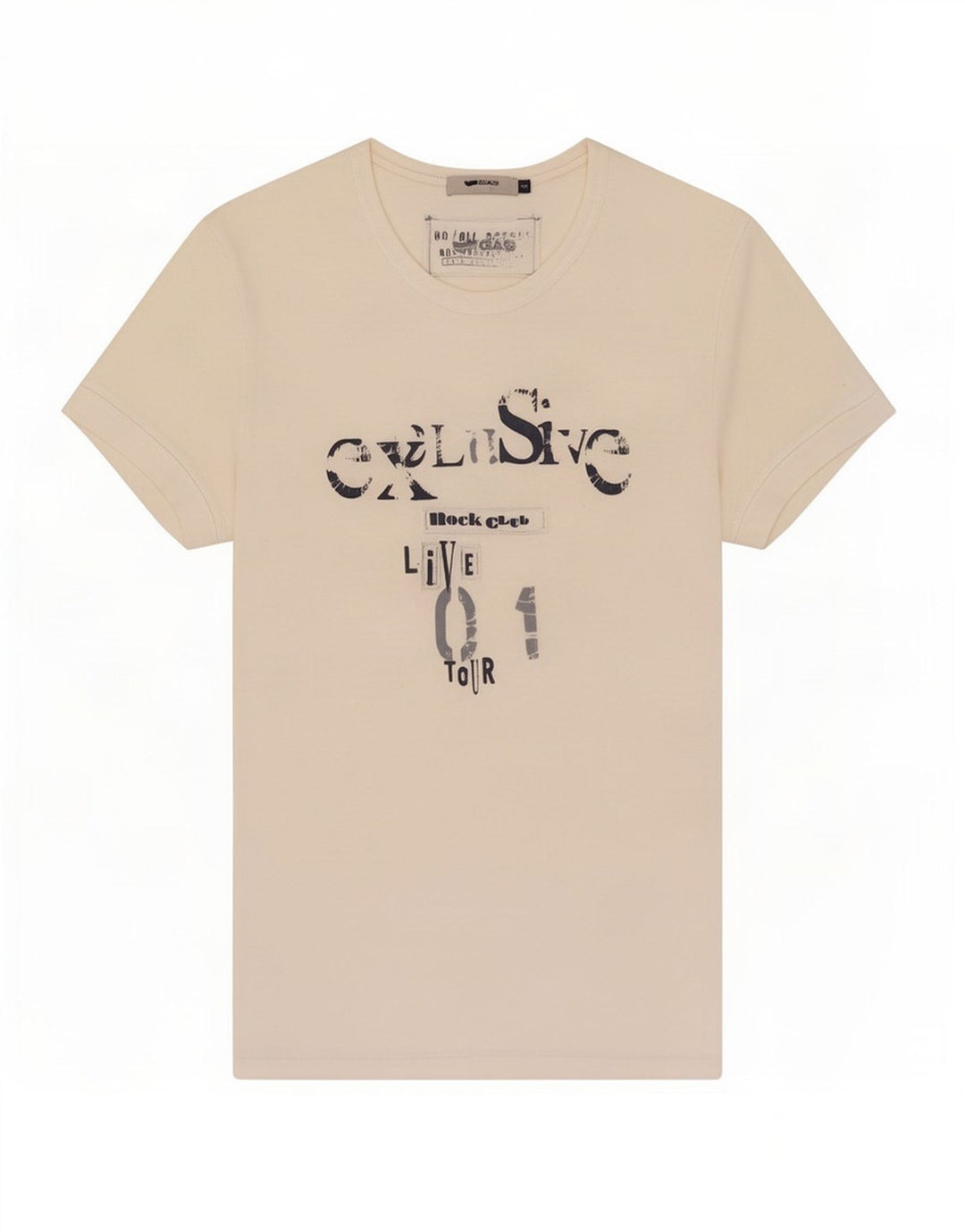 Gas - Camiseta gráfica para hombre, talla pequeña, color blanco
