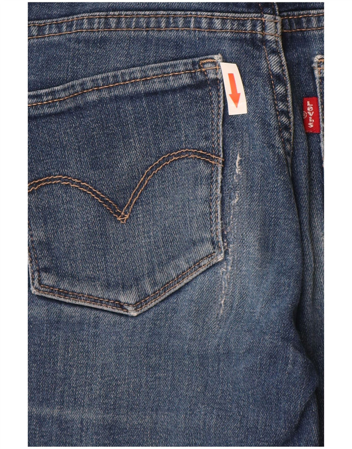 Levi's Jeans rectos 714 para mujer Talla 23 W23 L28 Algodón azul