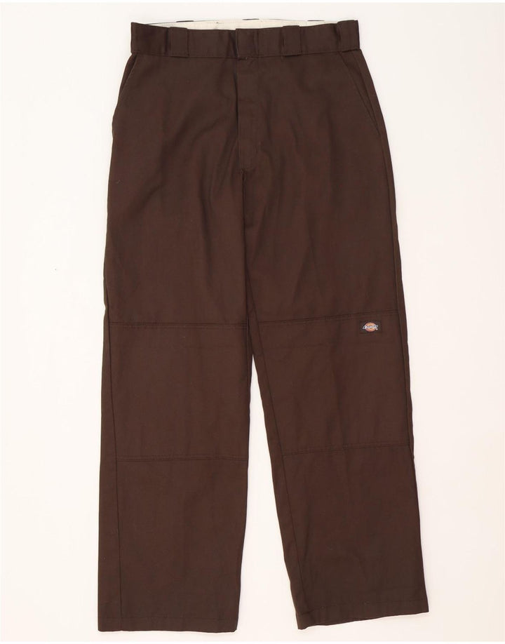 Dickies Pantalones cargo holgados para hombre W33 L32 Poliéster marrón