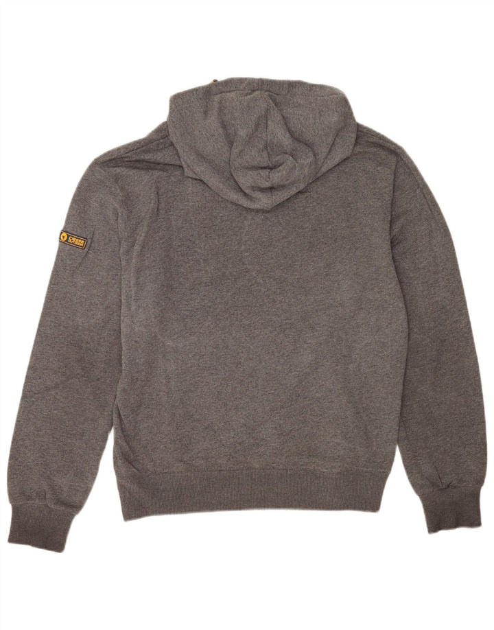 Ciesse Piumini Hombre Sudadera Con Capucha Gráfica Jersey De Algodón Gris Medio