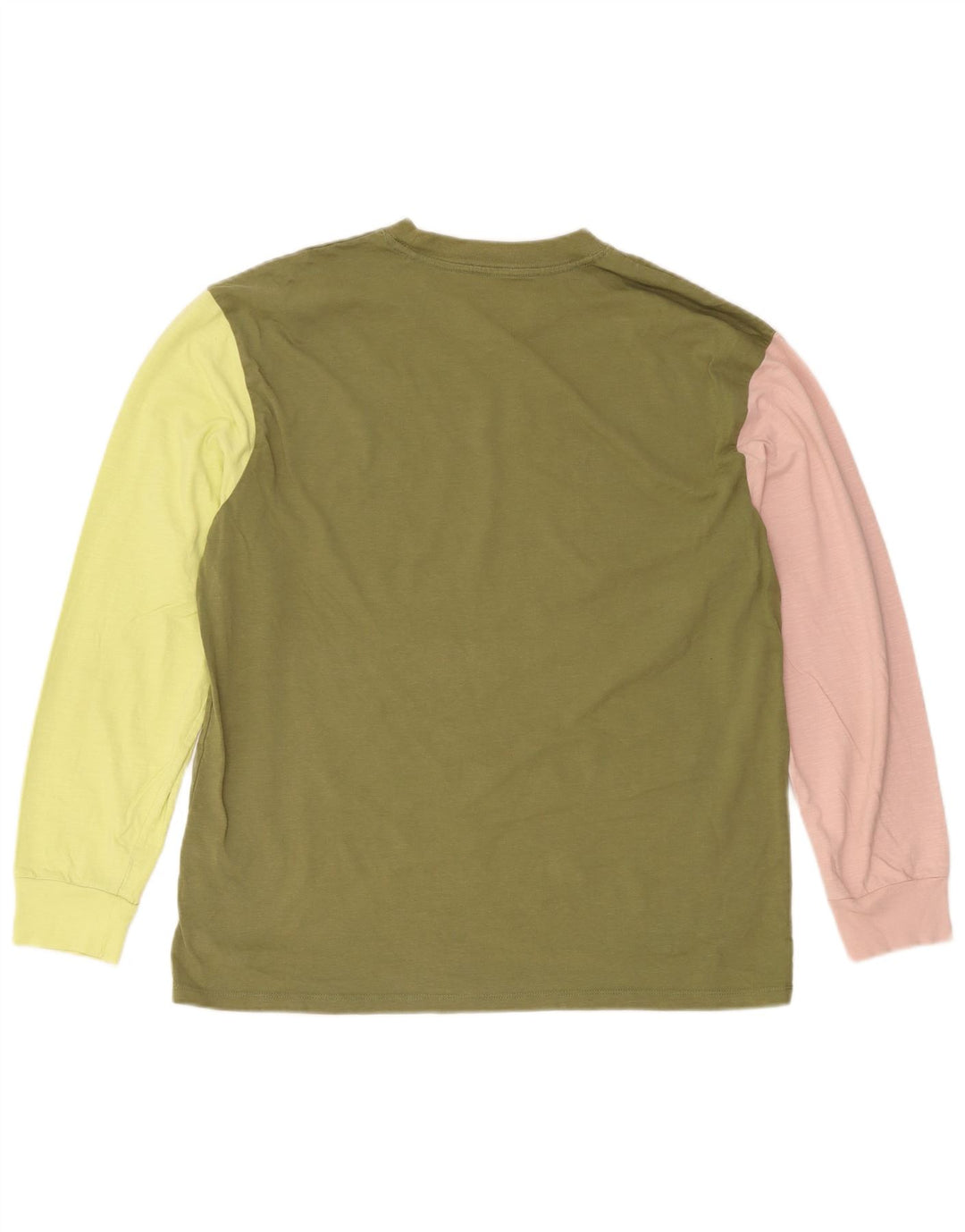 Levi's Hombre Relaxed Top Manga Larga De Algodón Color Block Verde Medio