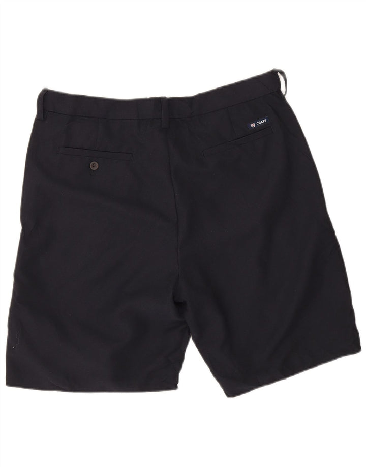 Chaps Pantalones cortos chinos para hombre W34 Poliéster negro grande